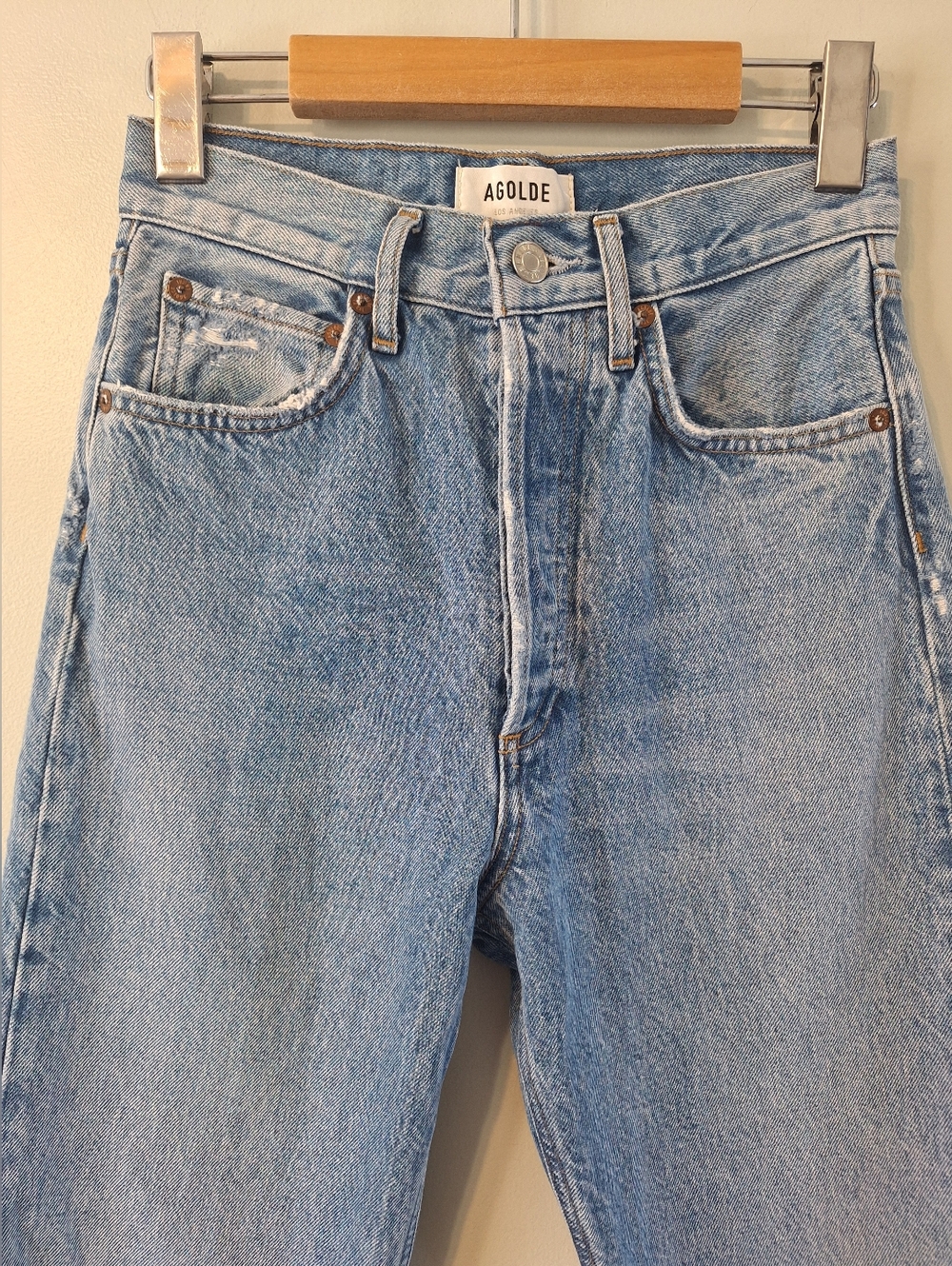 Agolde 90's Mid Rise Straight Jeans In Vault - Picture 6 of 16